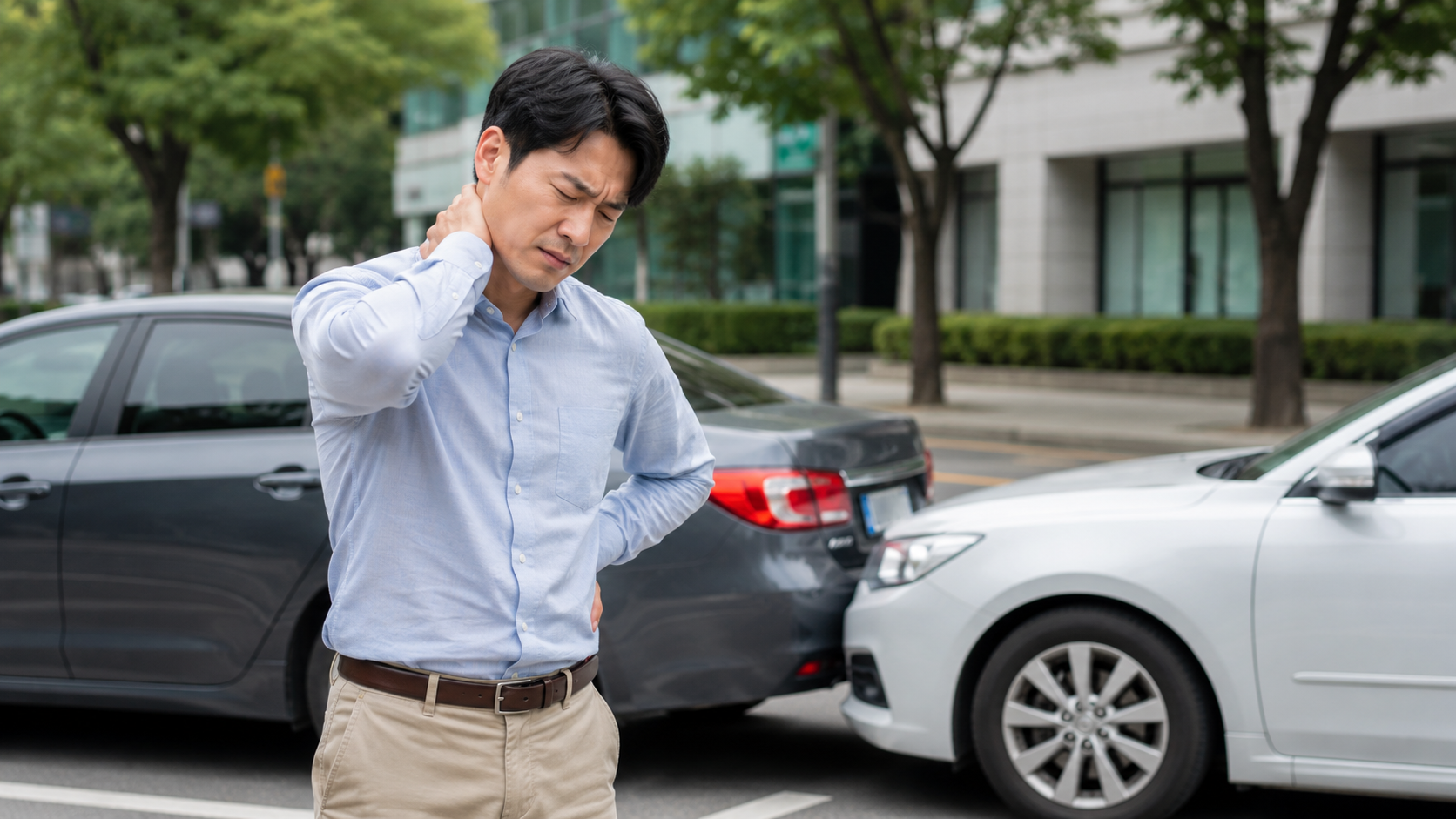교통사고 직후에는 괜찮았는데 다음 날부터 목과 허리가 아픈 이유는?